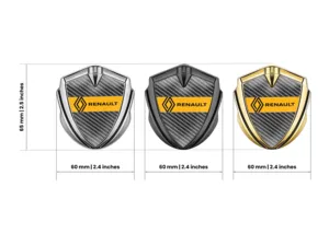 Renault Emblem Fender Badge Tuning Inspired Alloy